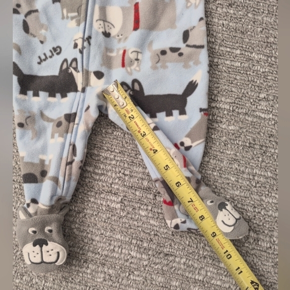 Carter's (Size 3 Months) Footed Fleece Sleepers/Pyjamas With Full Front Zipper - Picture 14 of 15